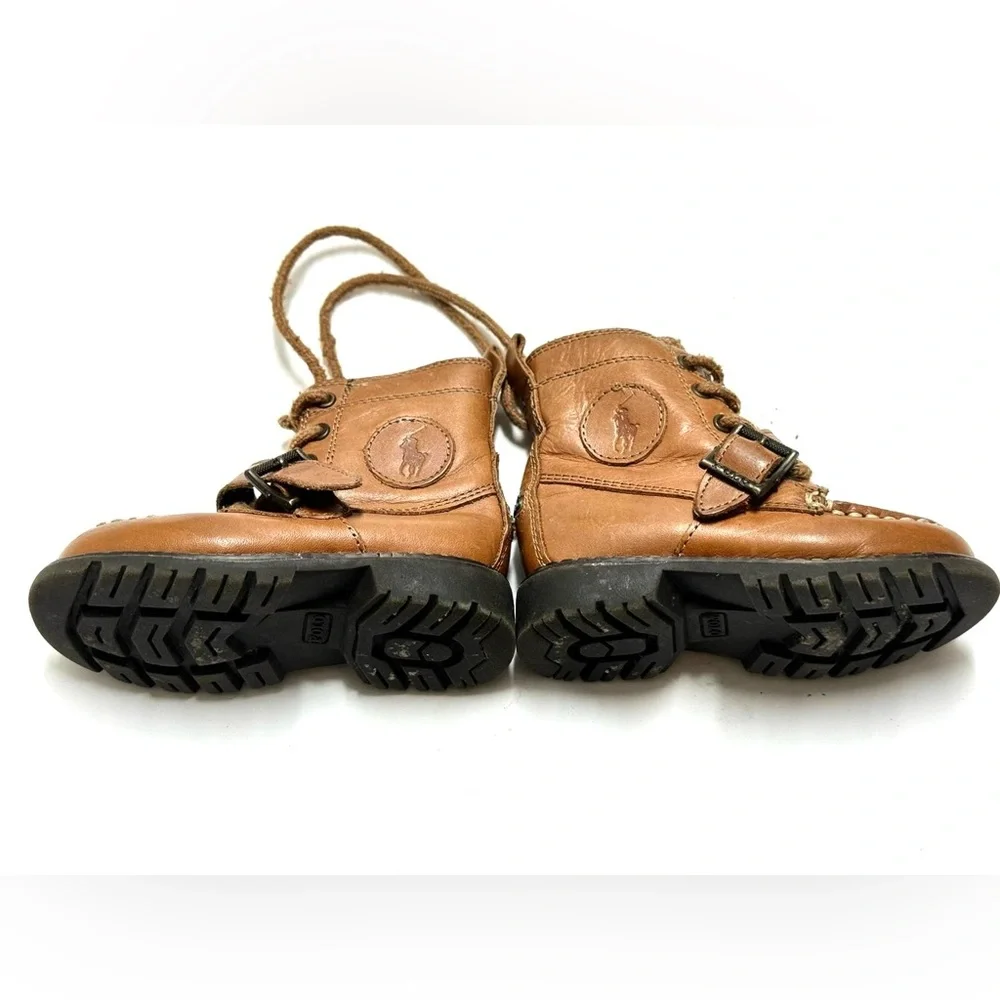 Polo Ralph Lauren Boys'‎ Ranger II Leather Buckled Rugged Boots (Youth)